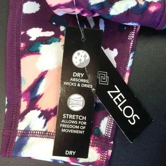Zelos Womens Multicolor Tie Dyed Ankle Length High Rise Leggings Size Small NWT - Picture 5 of 11